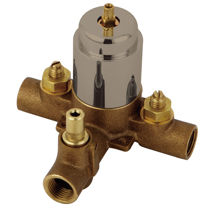 Kingston Restoration KB36380V Pressure Balanced Tub and Shower Valve, with Stops, Brushed Nickel