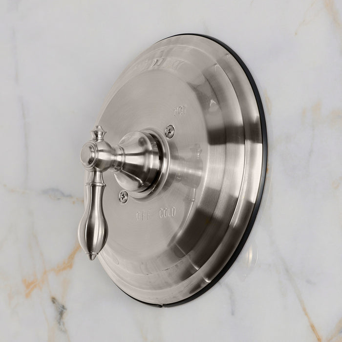 Kingston American Classic KB3638ACLE Single-Handle Pressure Balanced Shower Valve Trim Kit, Brushed Nickel