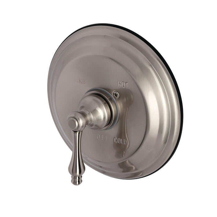 Kingston Heirloom KB3638ALLST - Restoration Single-Handle Pressure Balanced Tub and Shower Faucet, Brushed Nickel (Valve Included)