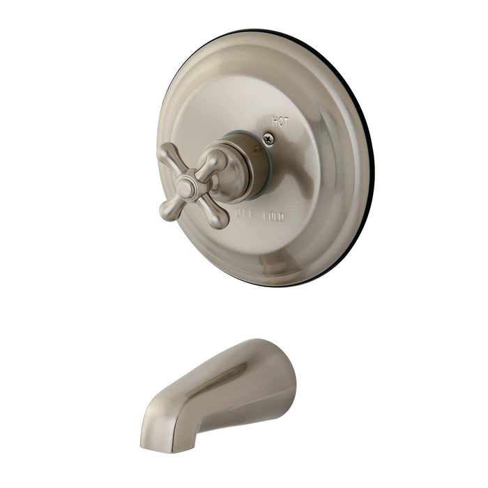 Kingston Heirloom KB3638AXTO - Vintage Single-Handle Pressure Balanced Tub Faucet, Brushed Nickel