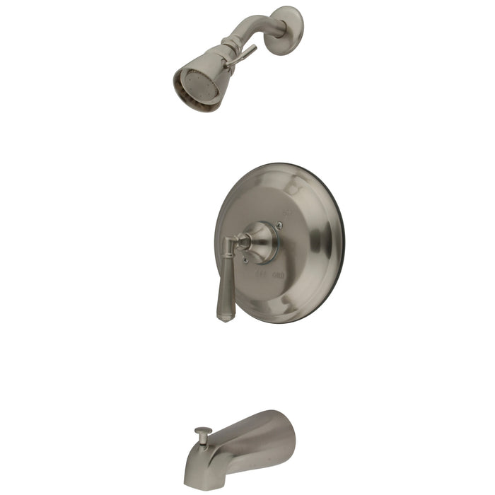 Kingston KB3638HLT Single-Handle Pressure Balanced Tub and Shower Faucet, Trim Only, Brushed Nickel