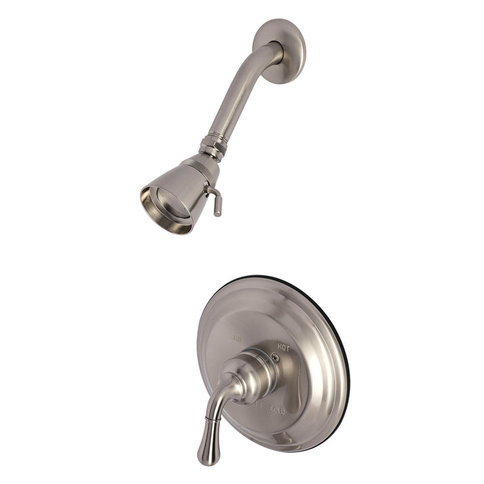 Kingston KB3638NLSO Single-Handle Pressure Balanced Shower Faucet, Brushed Nickel