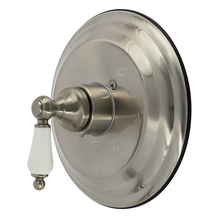 Kingston Restoration KB3638PLE Single-Handle Pressure Balanced Shower Valve Trim Kit, Brushed Nickel