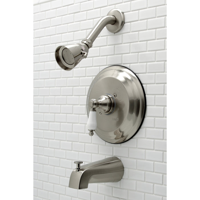 Kingston Heirloom KB3638PLT Single-Handle Pressure Balanced Tub and Shower Faucet, Trim Only, Brushed Nickel