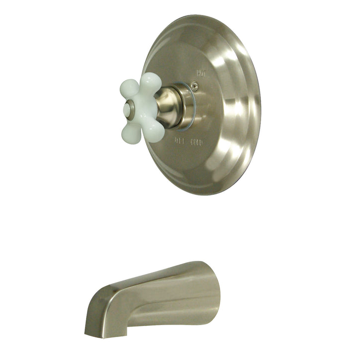 Kingston Heirloom KB3638PXTO - Vintage Single-Handle Pressure Balanced Tub Faucet, Brushed Nickel