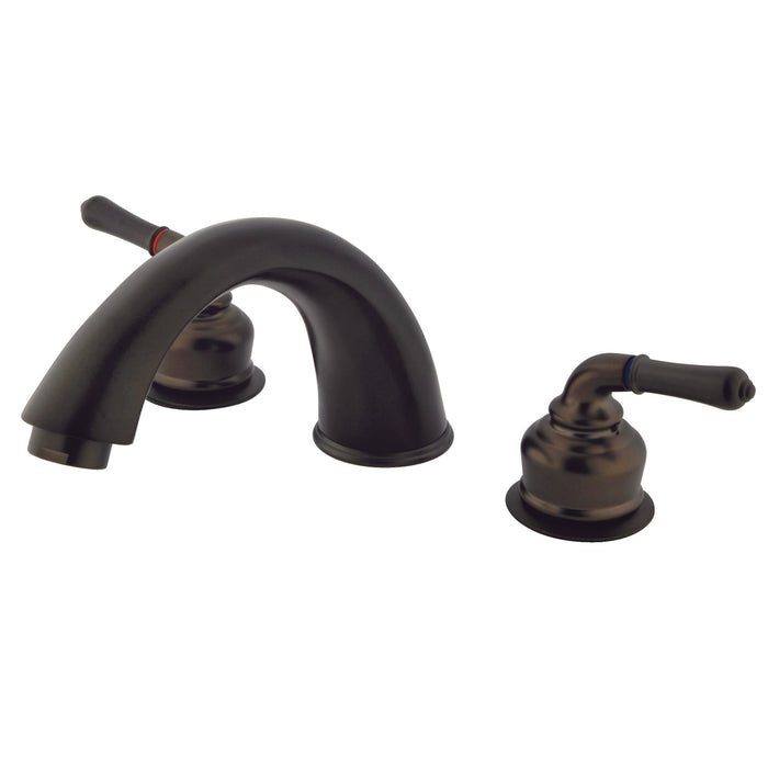 Kingston Tulare KB365 - Magellan Two-Handle 3-Hole Deck Mount Roman Tub Faucet, Oil Rubbed Bronze