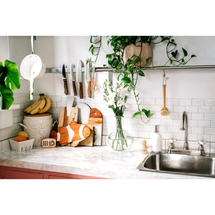 Restoration KB3748PX Two-Handle 3-Hole 8" Centerset Kitchen Faucet, Brushed Nickel