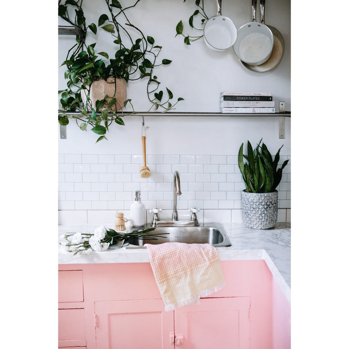 Restoration KB3748PX Two-Handle 3-Hole 8" Centerset Kitchen Faucet, Brushed Nickel