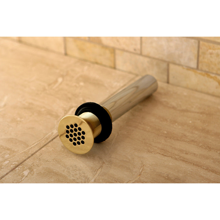 Kingston Trimscape KB4002 Brass Grid Bathroom Sink Drain without Overflow, 17 Gauge, Polished Brass