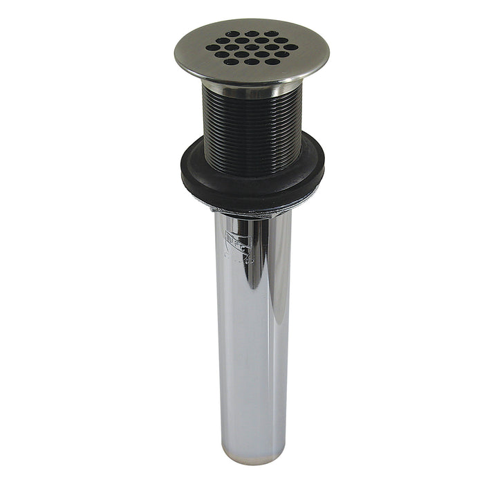 Kingston Trimscape KB400VN Brass Grid Bathroom Sink Drain without Overflow, 17 Gauge, Black Stainless