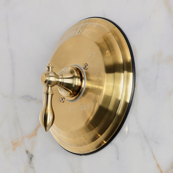 Kingston Restoration KB4437ACL Single-Handle Pressure Balanced Tub and Shower Faucet, Brushed Brass