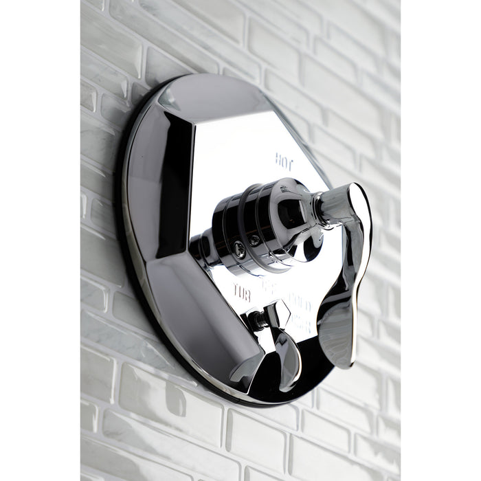 Kingston Tulare KB46310DFL Single-Handle Pressure Balanced Tub and Shower Faucet, Polished Chrome