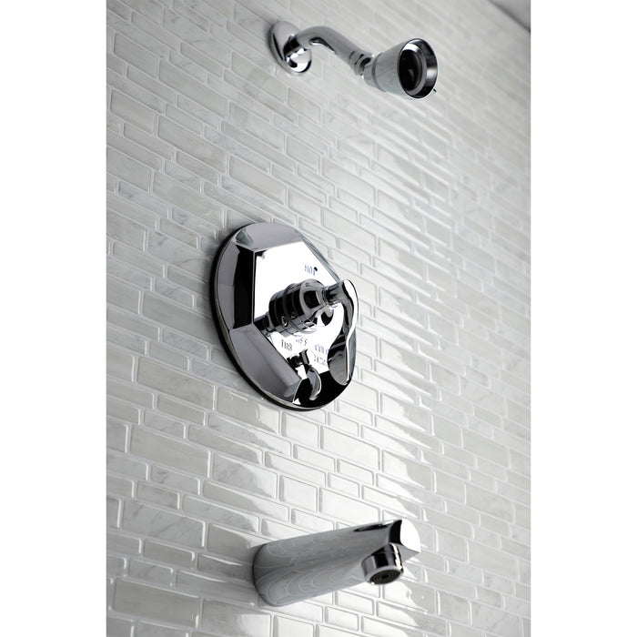 Kingston Tulare KB46310DFL Single-Handle Pressure Balanced Tub and Shower Faucet, Polished Chrome