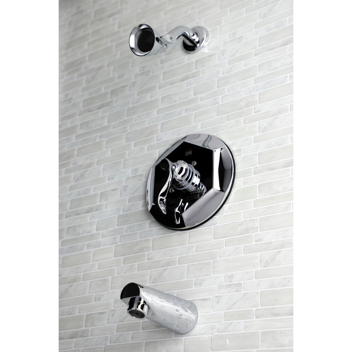 Kingston Tulare KB46310DFL Single-Handle Pressure Balanced Tub and Shower Faucet, Polished Chrome