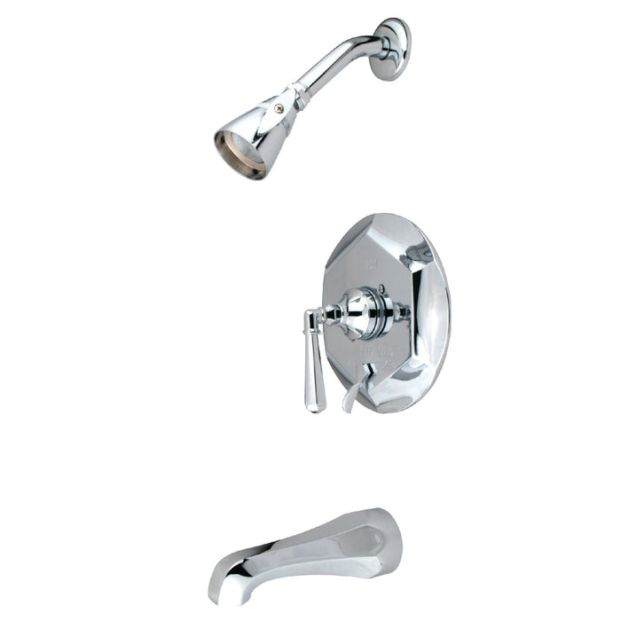 Kingston Tulare KB46310HL Single-Handle Pressure Balanced Tub and Shower Faucet, Polished Chrome