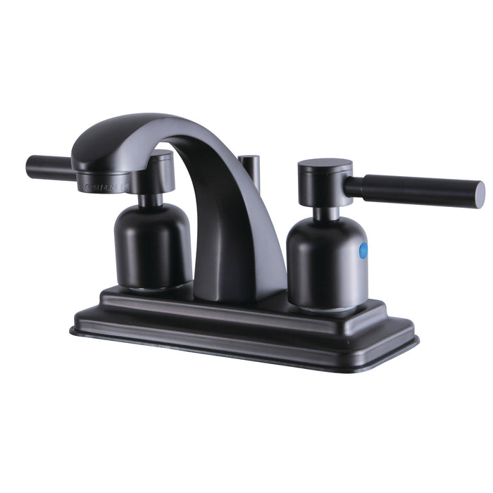 Kingston Tulare KB4645DL - Concord Double-Handle 3-Hole Deck Mount 4-Inch Centerset Bathroom Faucet with Pop-Up Drain, Oil Rubbed Bronze