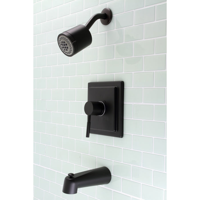 Kingston Sona KB4650DL - Concord Single-Handle Pressure Balanced Tub and Shower Faucet, Matte Black