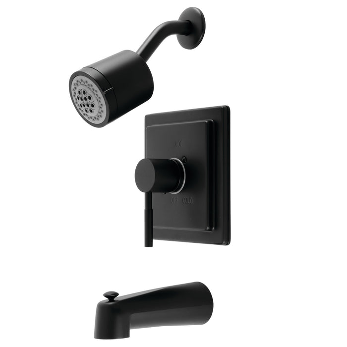 Kingston Sona KB4650DL - Concord Single-Handle Pressure Balanced Tub and Shower Faucet, Matte Black