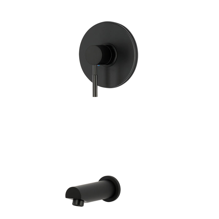 Kingston Concord KB4690DLTTO Single-Handle Pressure Balanced Tub Faucet Trim Only, Matte Black