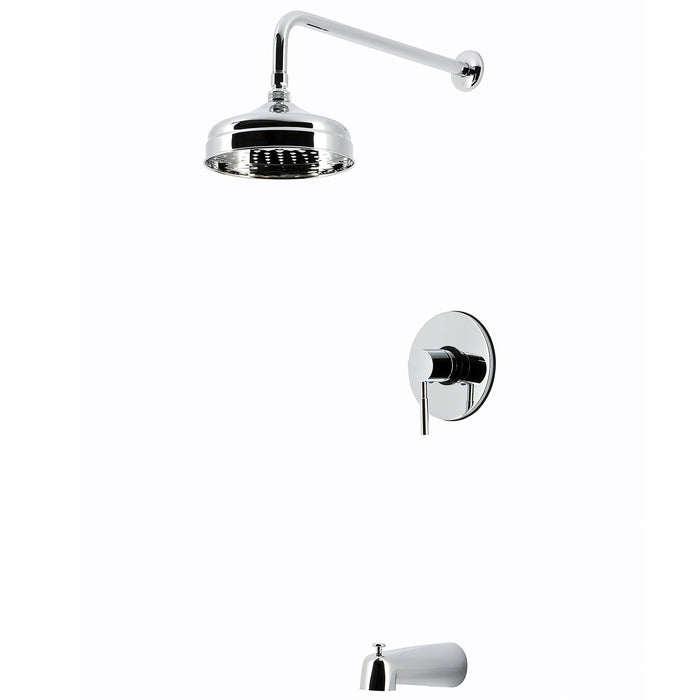Kingston Concord KB4691DLT Single-Handle Pressure Balanced Tub and Shower Faucet Trim Only, Polished Chrome