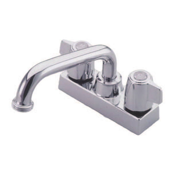 Kingston Tulare KB470 - Traditional Double-Handle 2-Hole Deck Mount Laundry Faucet, Polished Chrome