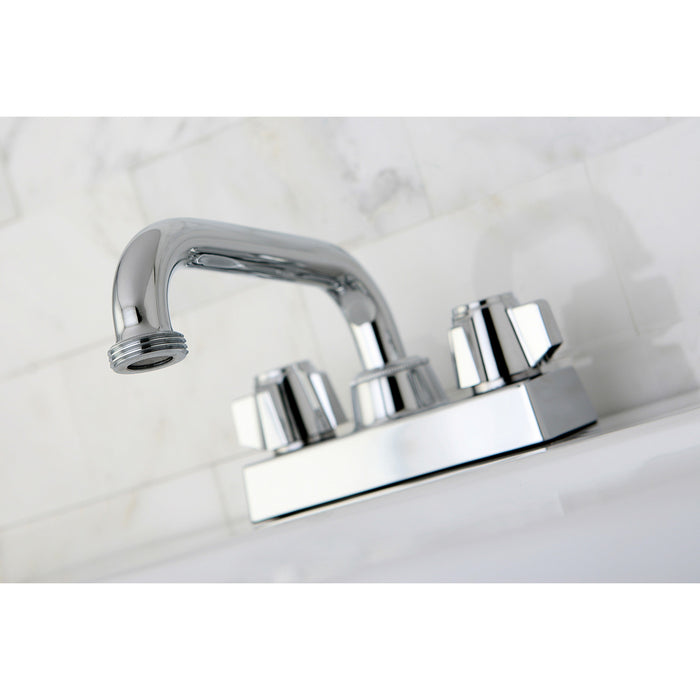 Kingston Tulare KB471 - Traditional Double-Handle 2-Hole Deck Mount Laundry Faucet, Polished Chrome