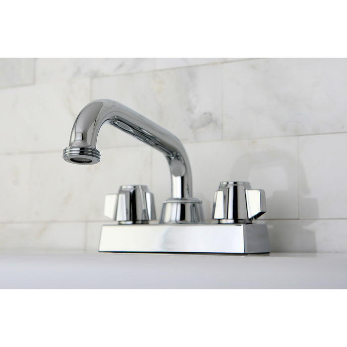 Kingston Tulare KB471 - Traditional Double-Handle 2-Hole Deck Mount Laundry Faucet, Polished Chrome