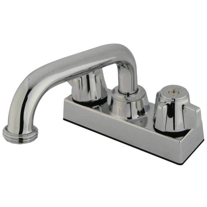 Kingston Tulare KB471 - Traditional Double-Handle 2-Hole Deck Mount Laundry Faucet, Polished Chrome