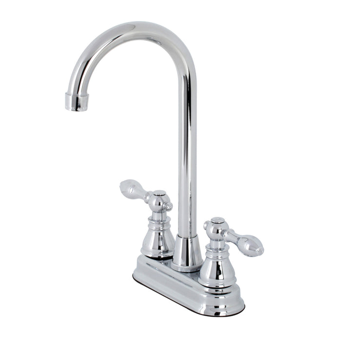 Kingston Tulare KB491ACL - American Classic Two-Handle 2-Hole Deck Mount Bar Faucet, Polished Chrome