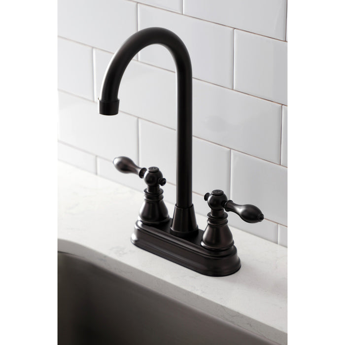 American Classic KB495ACL Two-Handle 2-Hole Deck Mount Bar Faucet, Oil Rubbed Bronze