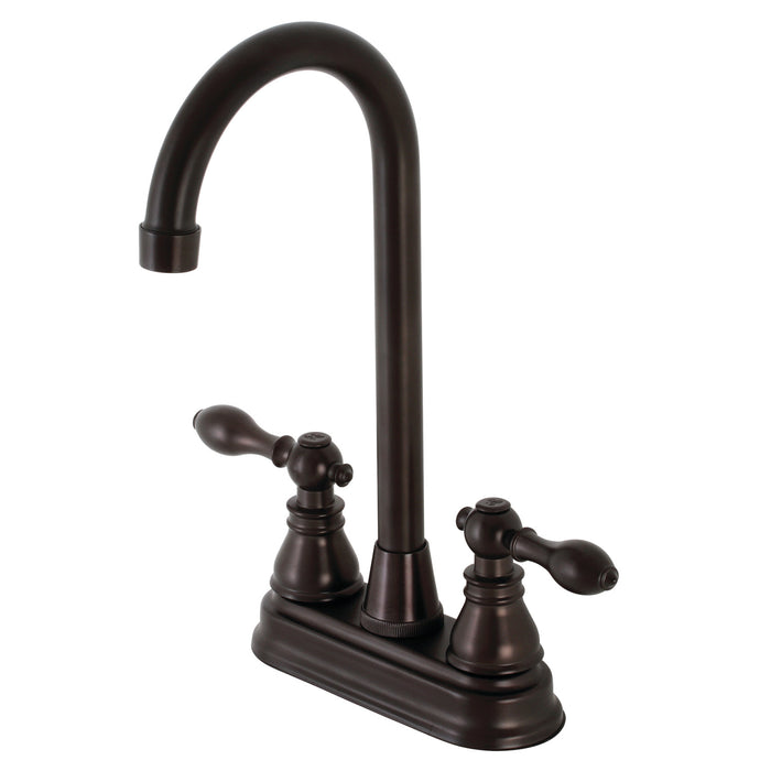 American Classic KB495ACL Two-Handle 2-Hole Deck Mount Bar Faucet, Oil Rubbed Bronze