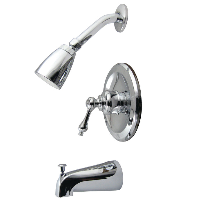 Kingston Heirloom KB531AL Single-Handle Tub and Shower Faucet, Polished Chrome