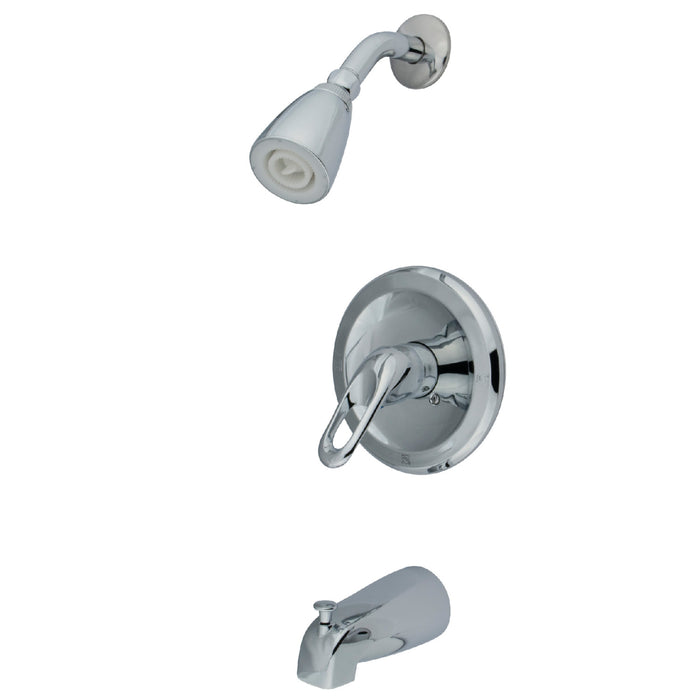 Kingston Tulare KB531LP Single-Handle Tub and Shower Faucet, Polished Chrome