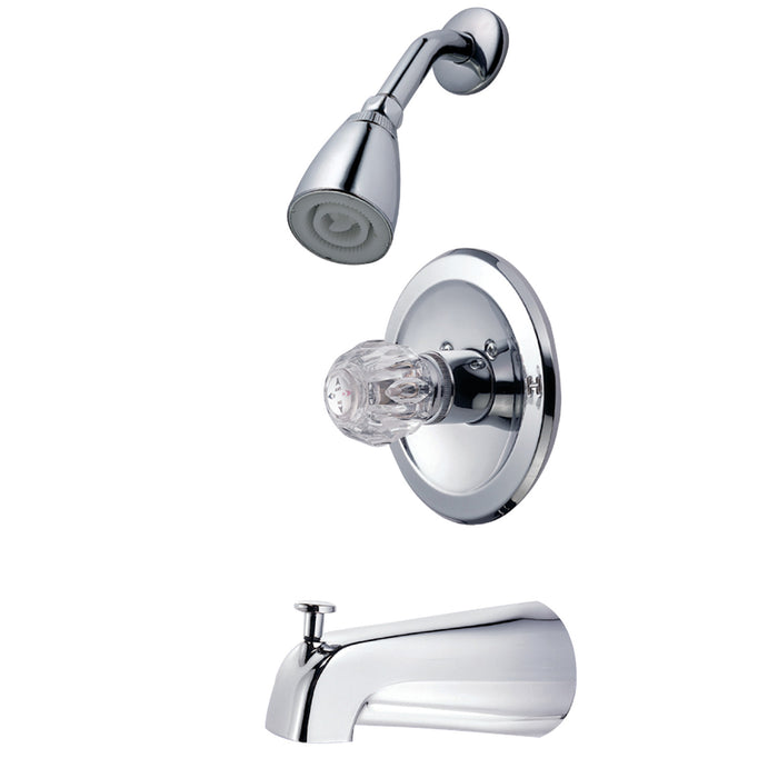 Kingston KB531T Single-Handle Pressure Balanced Tub and Shower Faucet, Trim Only, Polished Chrome