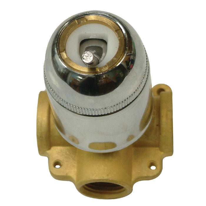 Kingston KB531V Tub and Shower Valve, Polished Chrome