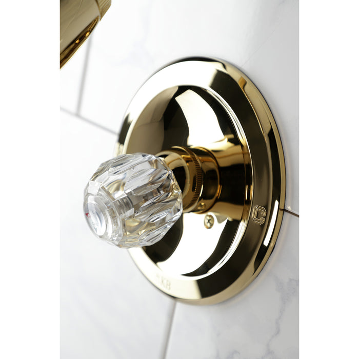 Kingston Tulare KB532SO Single-Handle Shower Faucet, Polished Brass