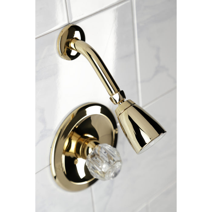 Kingston Tulare KB532SO Single-Handle Shower Faucet, Polished Brass