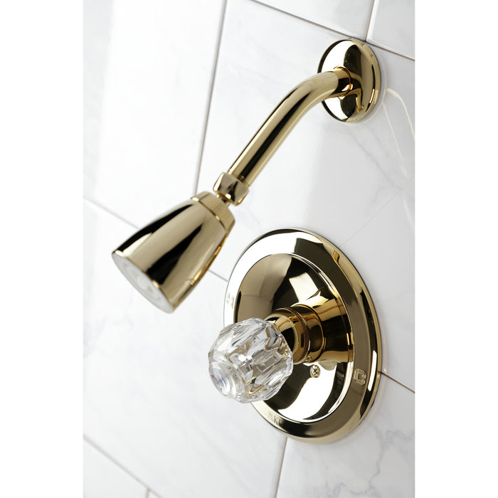 Kingston Tulare KB532SO Single-Handle Shower Faucet, Polished Brass