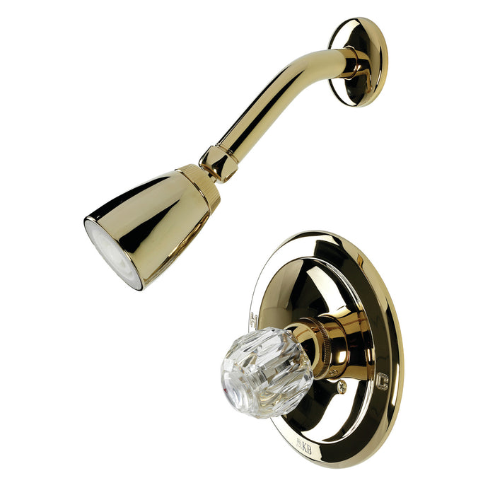 Kingston Tulare KB532SO Single-Handle Shower Faucet, Polished Brass