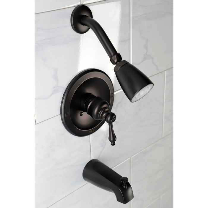 Kingston Heirloom KB535AL Single-Handle Tub and Shower Faucet, Oil Rubbed Bronze