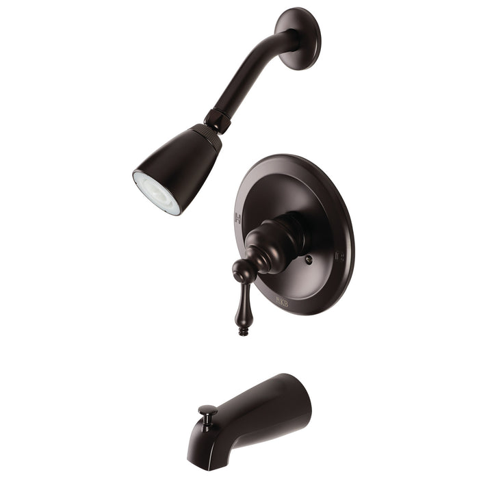 Kingston Heirloom KB535AL Single-Handle Tub and Shower Faucet, Oil Rubbed Bronze