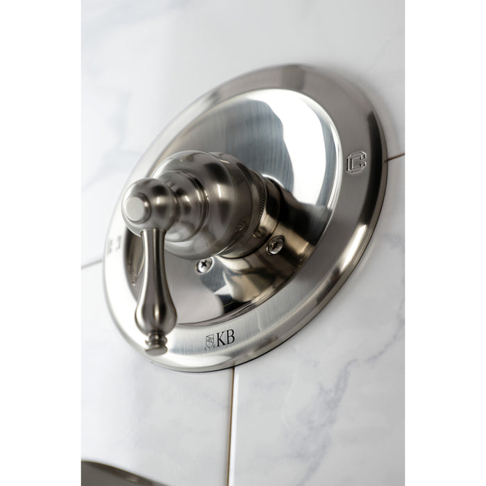Kingston Heirloom KB538AL Single-Handle Tub and Shower Faucet, Brushed Nickel