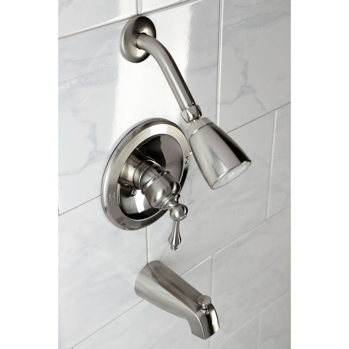 Kingston Heirloom KB538AL Single-Handle Tub and Shower Faucet, Brushed Nickel