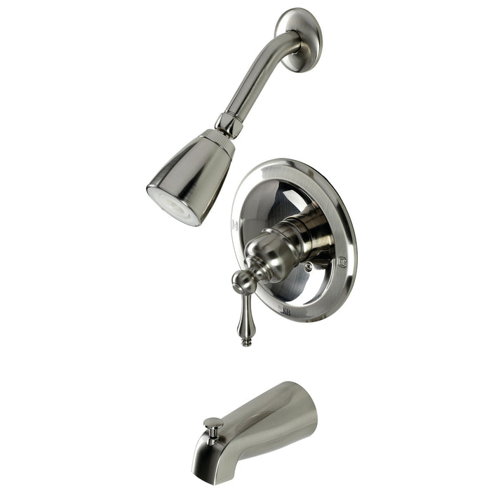 Kingston Heirloom KB538AL Single-Handle Tub and Shower Faucet, Brushed Nickel