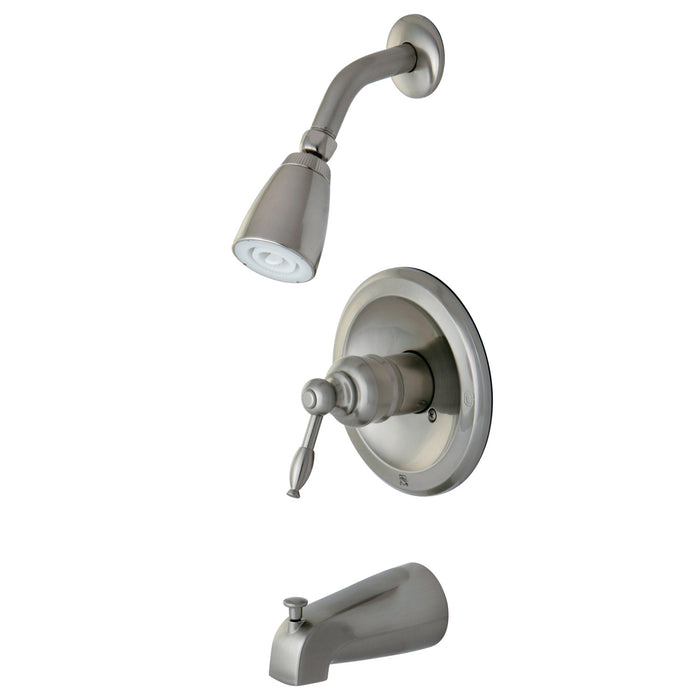 Kingston Heirloom KB538KL - Knight Single-Handle Tub and Shower Faucet, Brushed Nickel