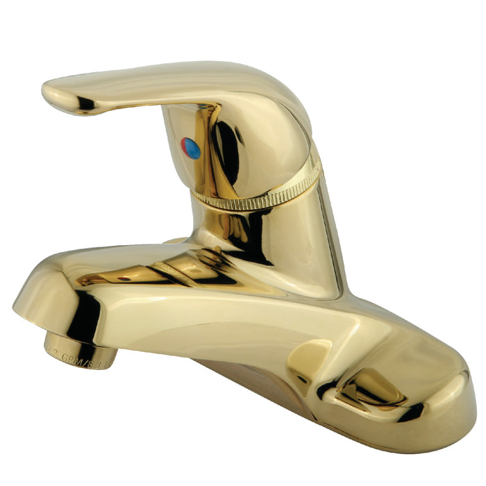 Kingston Tulare KB542LP - Chatham Single-Handle 3-Hole Deck Mount 4-Inch Centerset Bathroom Faucet, Polished Brass