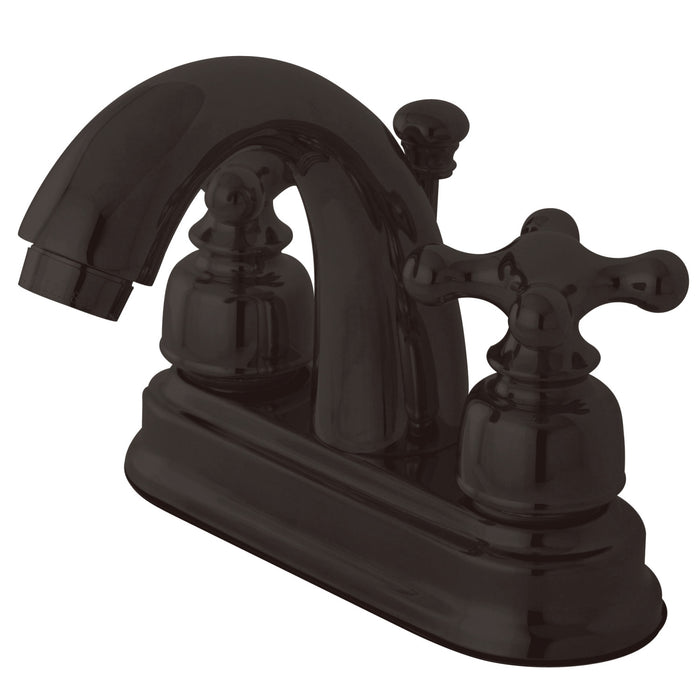 Kingston Restoration KB5615AX Double-Handle 3-Hole Deck Mount 4-Inch Centerset Bathroom Faucet with Pop-Up Drain, Oil Rubbed Bronze