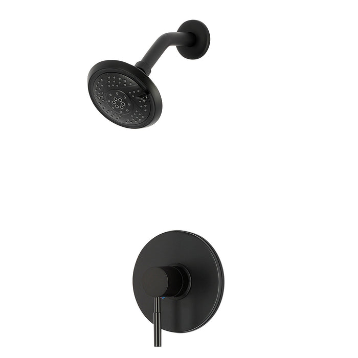Kingston Concord KB5690DLTSO Pressure Balanced Shower Faucet, Trim Only, Matte Black