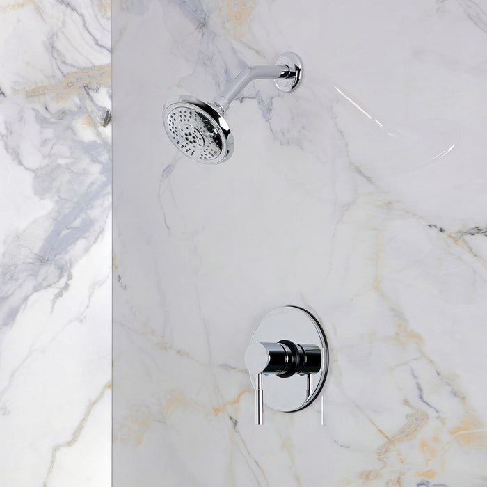 Kingston Concord KB5691DLTSO Pressure Balanced Shower Faucet, Trim Only, Polished Chrome