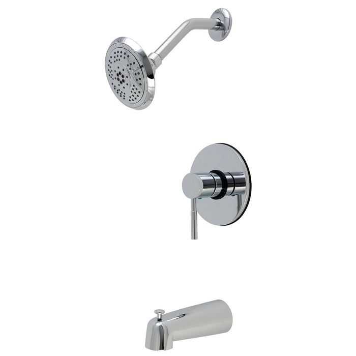 Kingston Concord KB5691DLT Single-Handle Pressure Balanced Tub and Shower Faucet, Polished Chrome